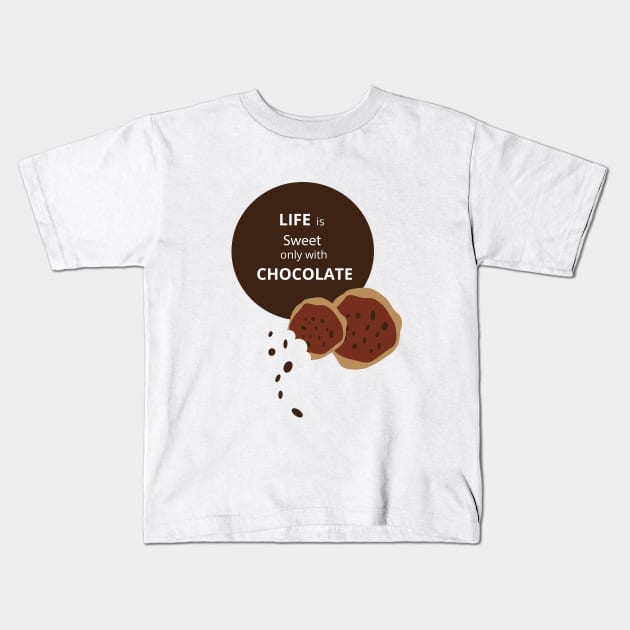 Chocolate Kids T-Shirt by dddesign